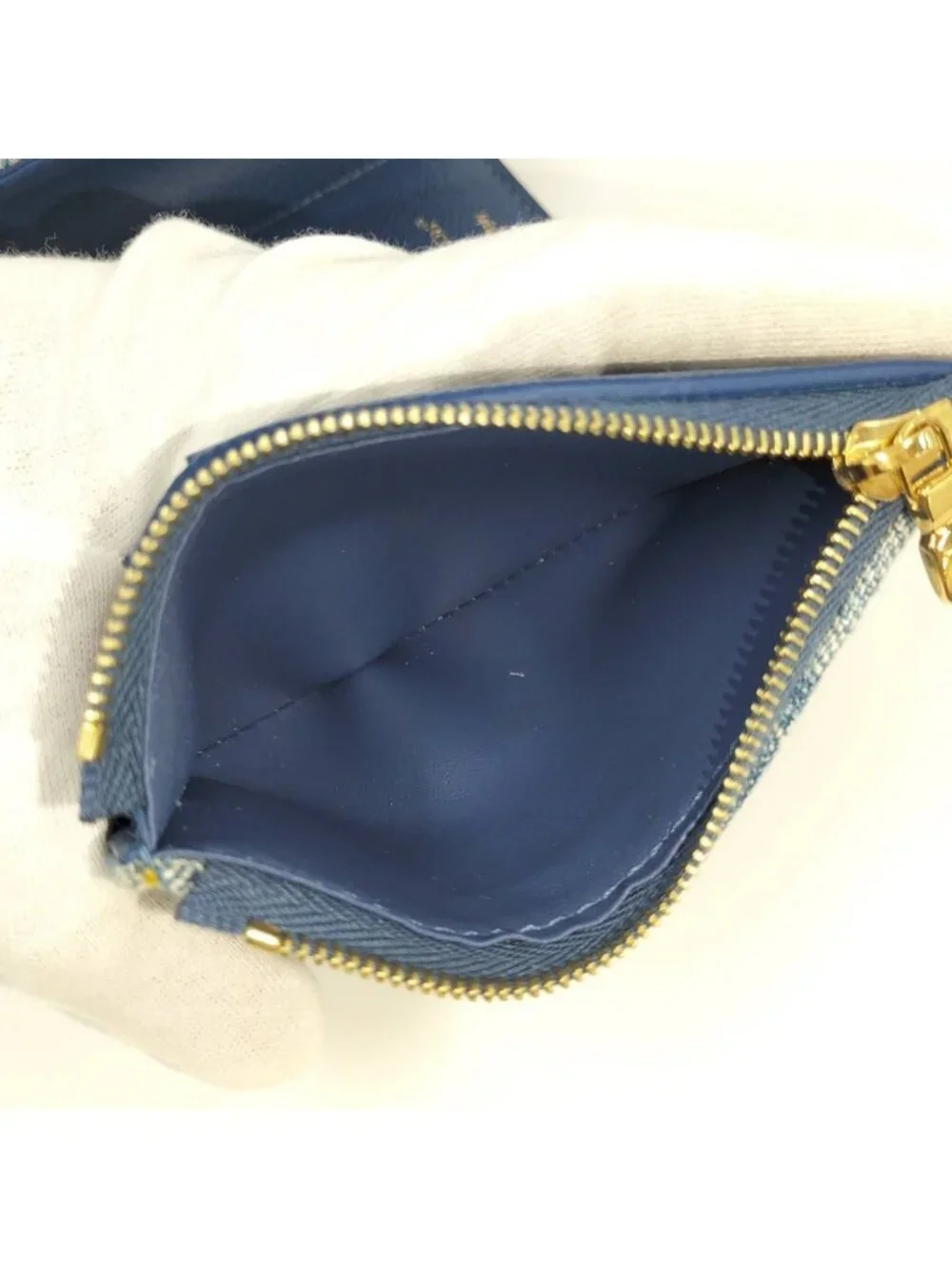 Louis Vuitton Portefeuille Victorine Compact Wallet Monogram Denim